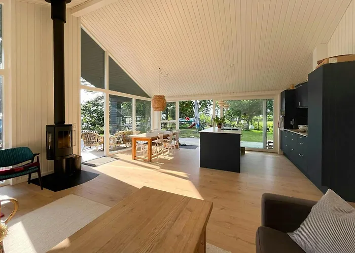 Idyllic View To The Fjord From