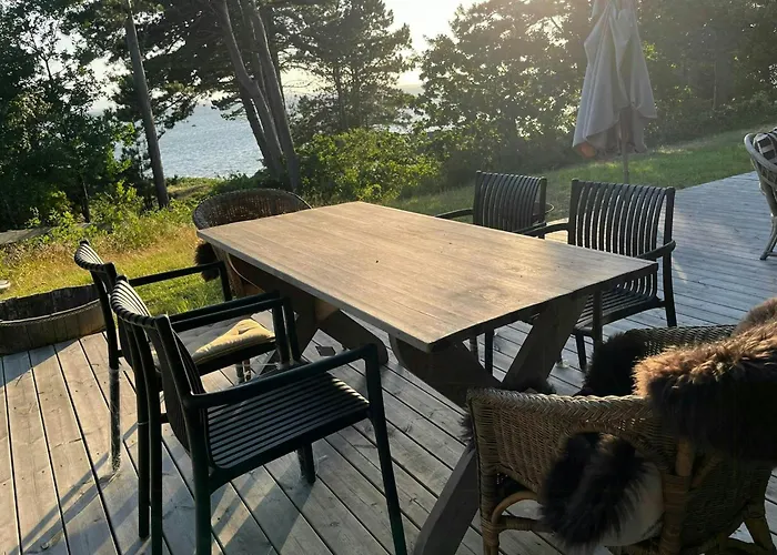 Idyllic View To The Fjord From