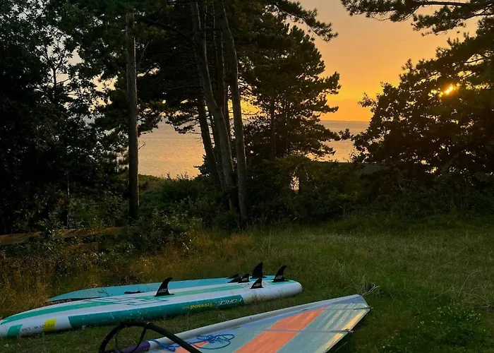 Idyllic View To The Fjord From *
